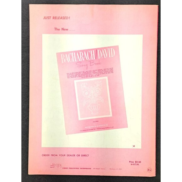 Vintage This Guy's In Love With You Sheet Music Herb Alpert Burt Bacharach 1968 - Picture 4 of 6